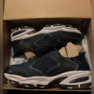 Skechers Men's Blue and Black Athletic Shoes